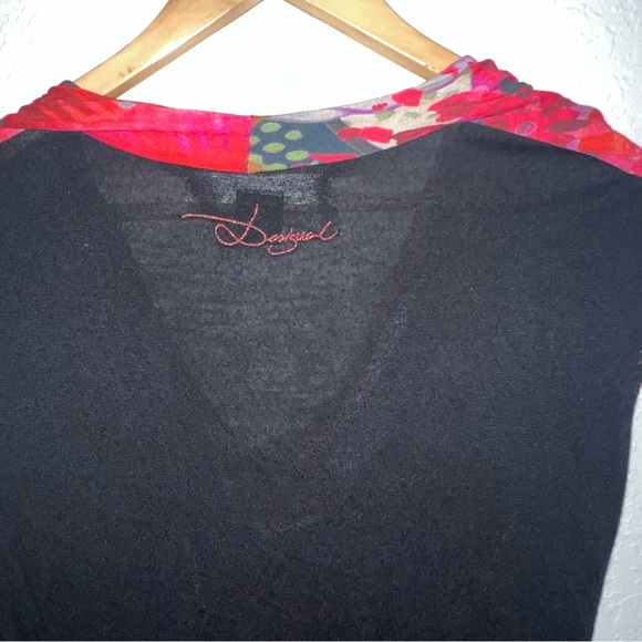 Desigual Azucena Midi Twist Front Floral Dress Size Large. - Picture 13 of 15